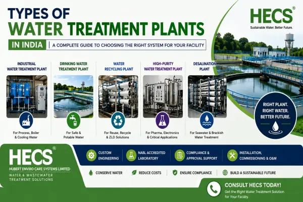 Types of Water Treatment Plants in India: A Complete Guide to Choosing the Right System for Your Facility