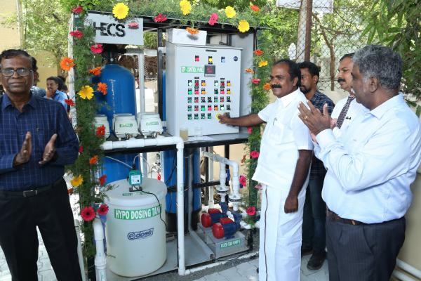 Inauguration of Wastewater Recycle Plant by Thiru Siva V Meyyanathan, Honorable Minister of Environment and Climate change (TN Govt)
