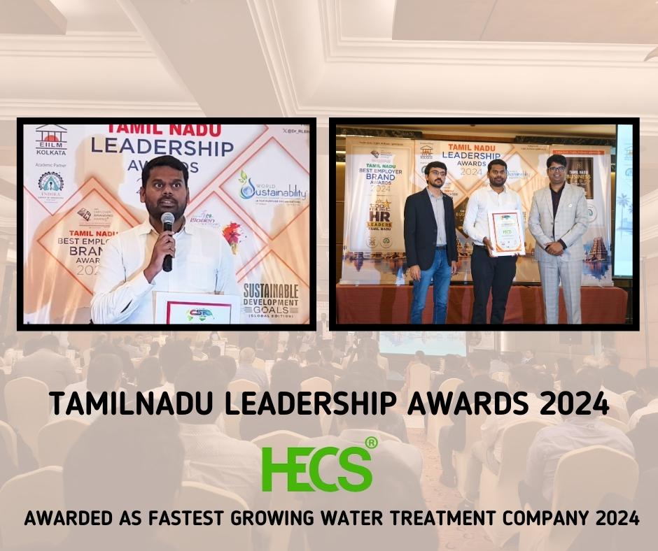 HECS awarded as Fastest growing Water Treatment Company 2024