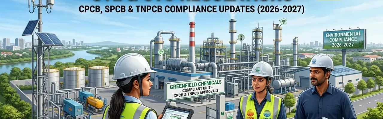 Comprehensive Guide to CTE & CTO Regulations: CPCB, SPCB & TNPCB Compliance Updates (2026-2027)